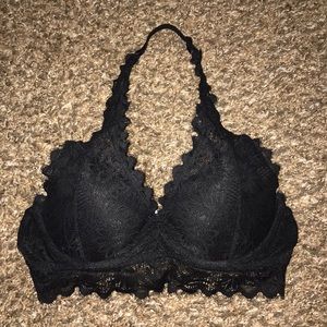 Victoria Secret Pink Halter Lace Padded Bralette